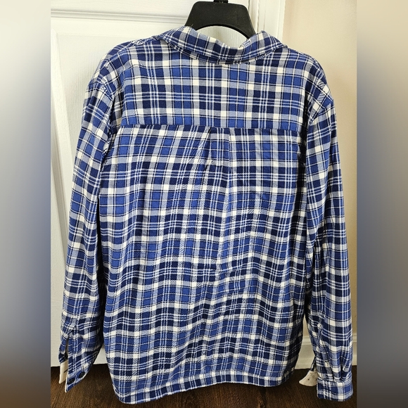 L.L. Bean Women's  Fleece Lined Flannel Shirt - Picture 2 of 7